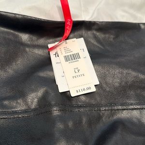 NWT Black Faux Spanx Leggings Size LP